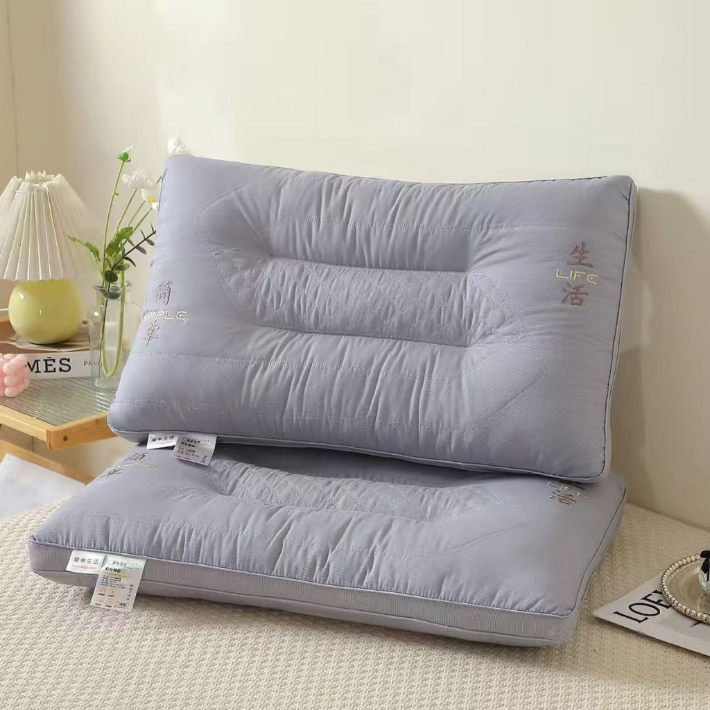 91家纺网 家纺一手货源 找家纺 （总）剑桥枕业 2025新款简单生活定型护颈枕头促销红色婚庆枕芯中高枕头便宜款