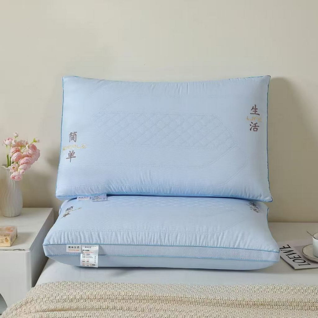 91家纺网 家纺一手货源 找家纺 （总）剑桥枕业 2025新款简单生活热熔硬枕头促销红色婚庆枕芯中高枕头便宜款