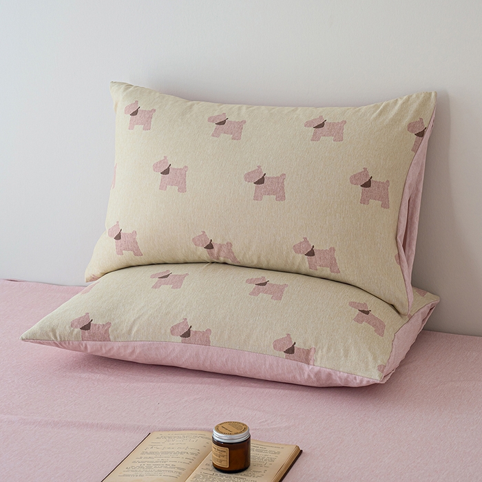 91家纺网 家纺一手货源 找家纺 竹合家纺 2025秋冬新款加厚磨毛色织暖绒系列针织四件套高克重 雪纳瑞