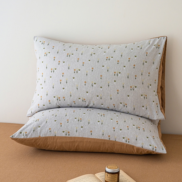 91家纺网 家纺一手货源 找家纺 竹合家纺 2025秋冬新款加厚磨毛色织暖绒系列针织四件套高克重 花儿朵朵