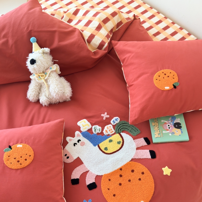 91家纺网 家纺一手货源 找家纺 （总）如意朵 2025新款全棉加厚磨毛绣花四件套风格一（专版花型）