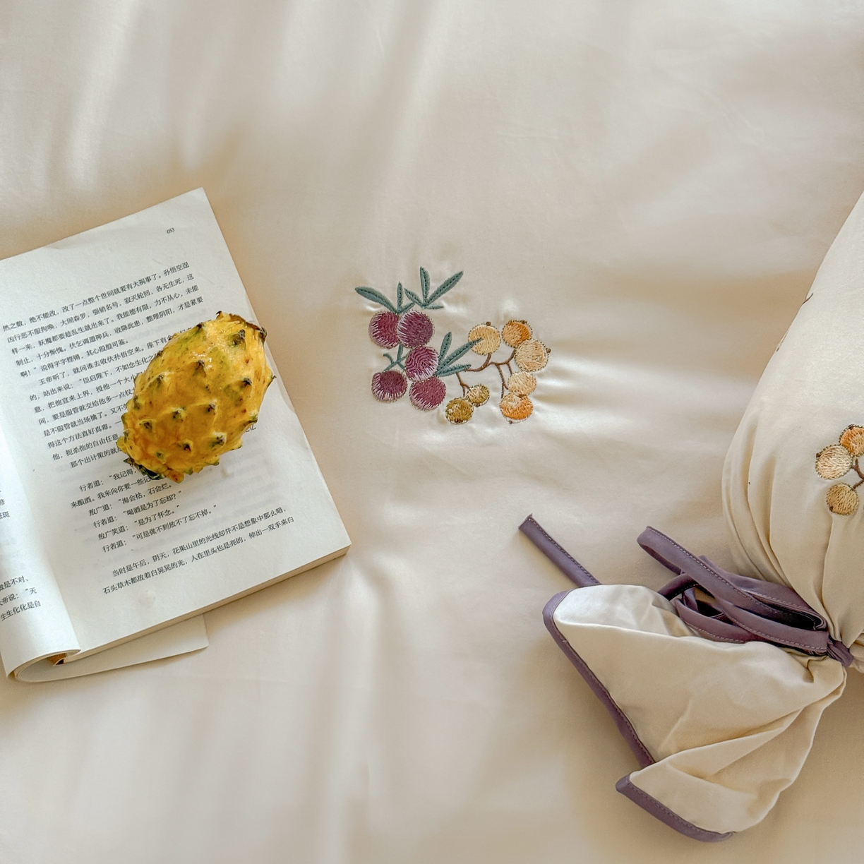 91家纺网 家纺一手货源 找家纺 （总）佳汐蓝家纺 2025秋冬新款撞色刺绣长绒棉全棉纯棉四件套