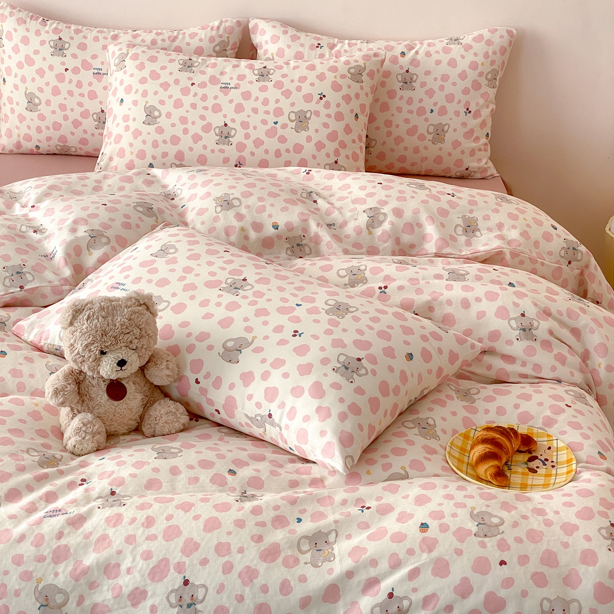 91家纺网 家纺一手货源 找家纺 （总）8小时家纺 2025新款40s天然肌理双层纱四件套