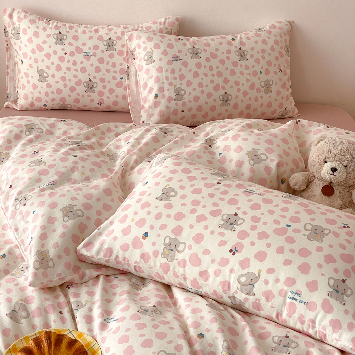 91家纺网 家纺一手货源 找家纺 （总）8小时家纺 2025新款40s天然肌理双层纱四件套