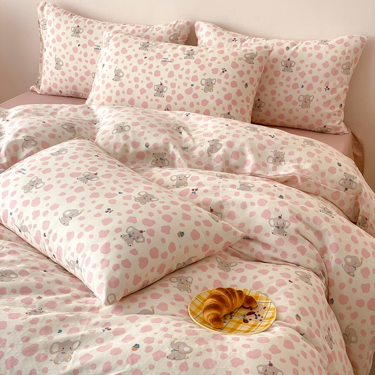 91家纺网 家纺一手货源 找家纺 （总）8小时家纺 2025新款40s天然肌理双层纱四件套