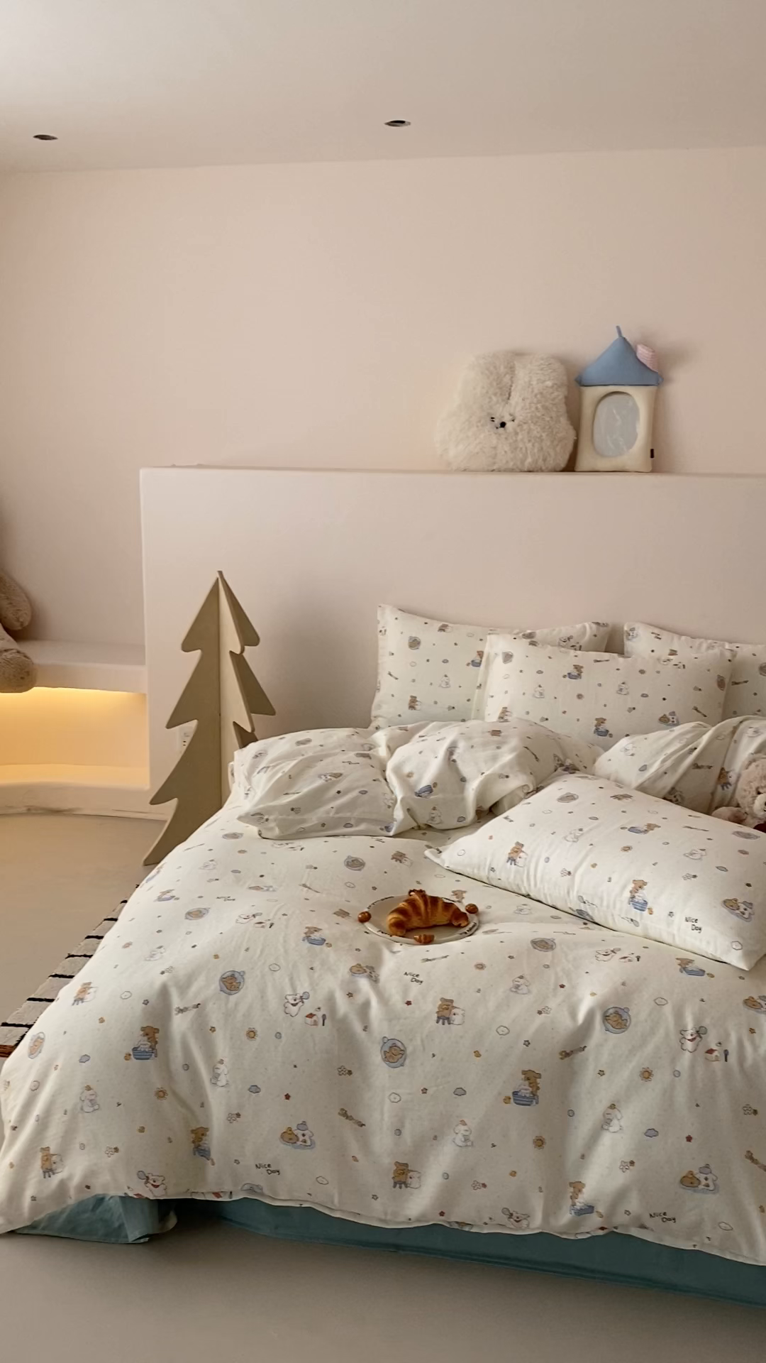 91家纺网 家纺一手货源 找家纺 8小时家纺 2025新款40s天然肌理双层纱四件套 泡泡布丁