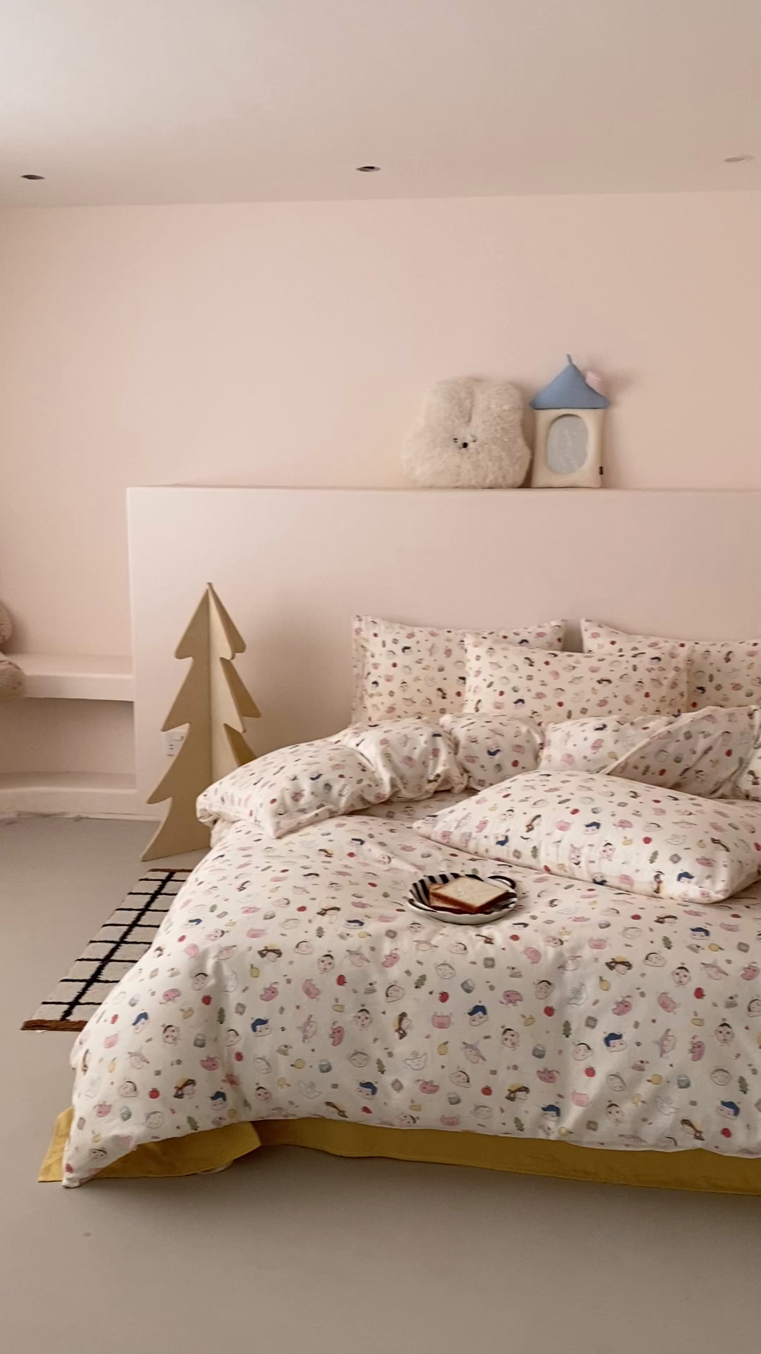 91家纺网 家纺一手货源 找家纺 8小时家纺 2025新款40s天然肌理双层纱四件套 小新