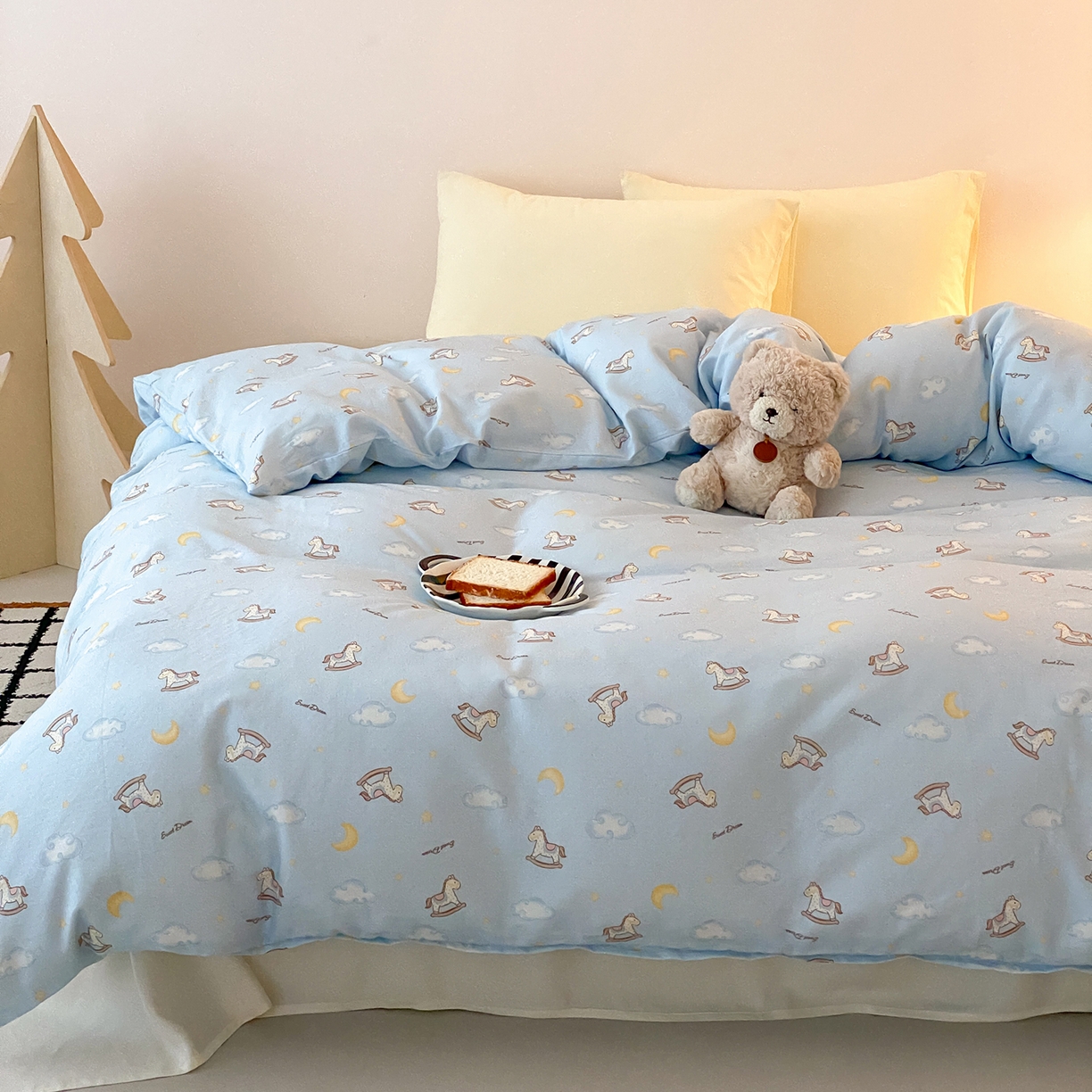 91家纺网 家纺一手货源 找家纺 （总）8小时家纺 2025新款40s天然肌理双层纱单品被套