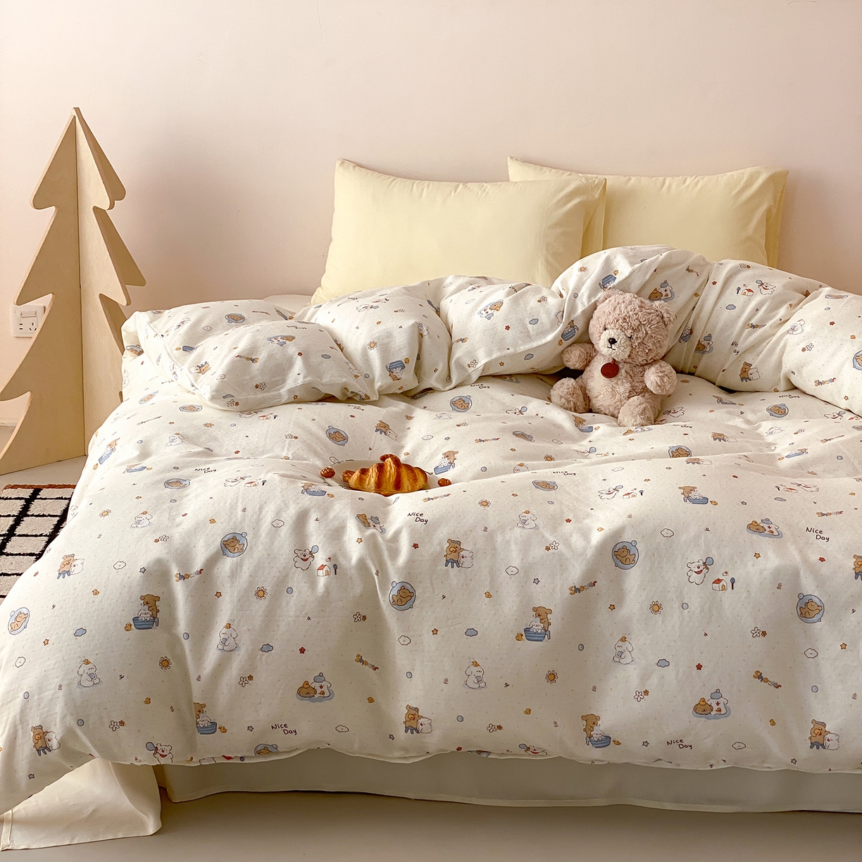 91家纺网 家纺一手货源 找家纺 （总）8小时家纺 2025新款40s天然肌理双层纱单品被套