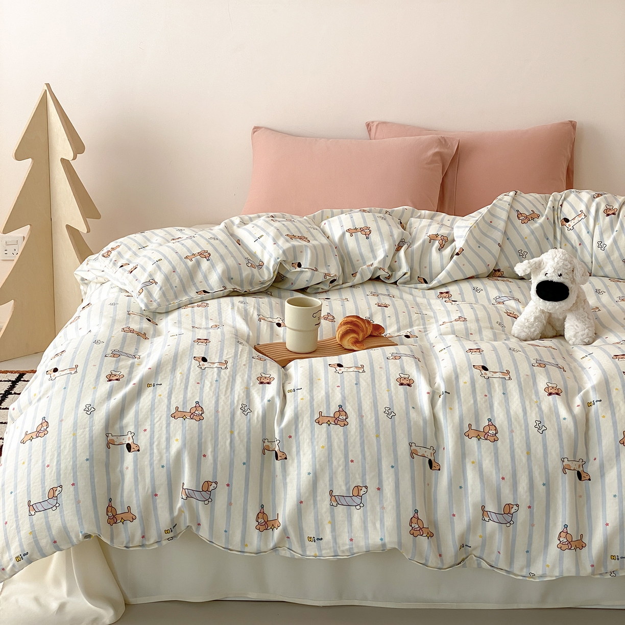 91家纺网 家纺一手货源 找家纺 （总）8小时家纺 2025新款40s天然肌理双层纱单品被套