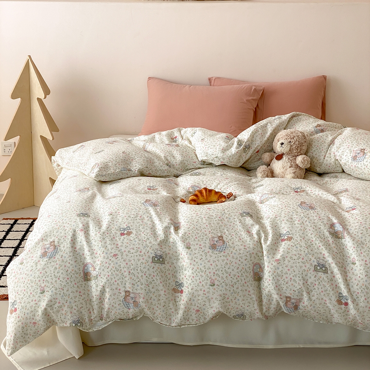 91家纺网 家纺一手货源 找家纺 （总）8小时家纺 2025新款40s天然肌理双层纱单品被套