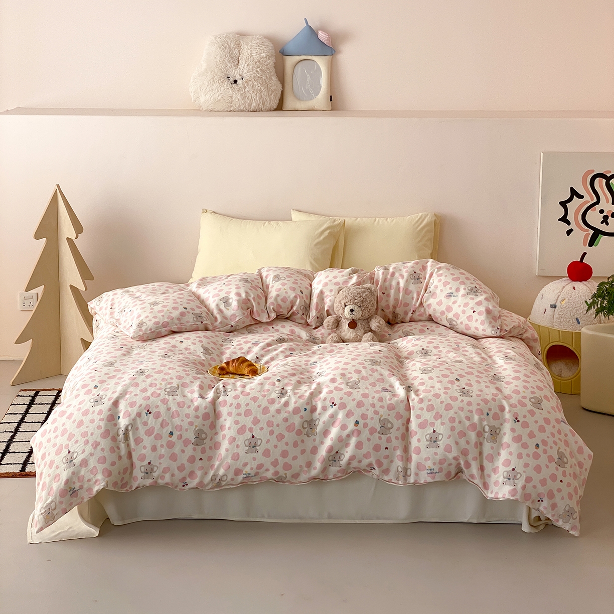 91家纺网 家纺一手货源 找家纺 （总）8小时家纺 2025新款40s天然肌理双层纱单品被套