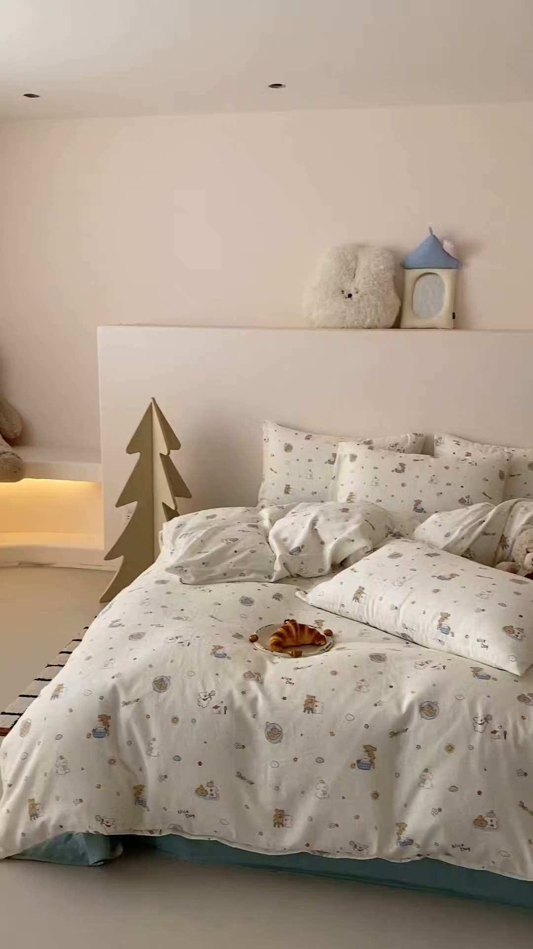 91家纺网 家纺一手货源 找家纺 8小时家纺 2025新款40s天然肌理双层纱单品被套 跑跑布丁