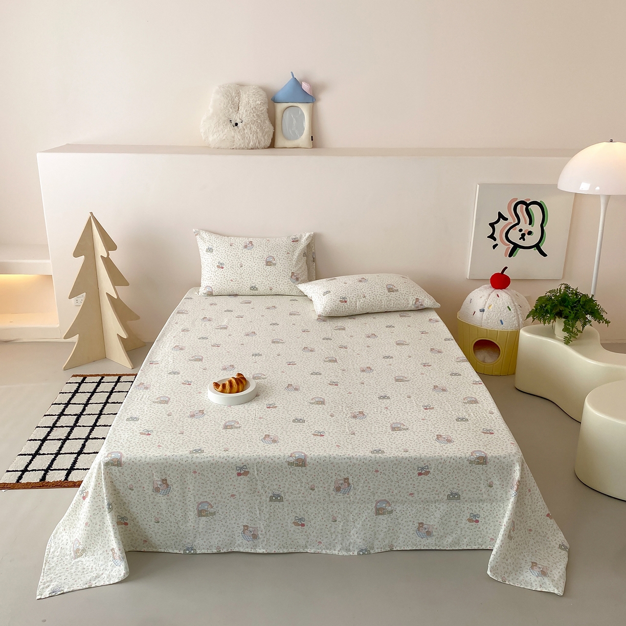 91家纺网 家纺一手货源 找家纺 （总）8小时家纺 2025新款40s天然肌理双层纱单品床单