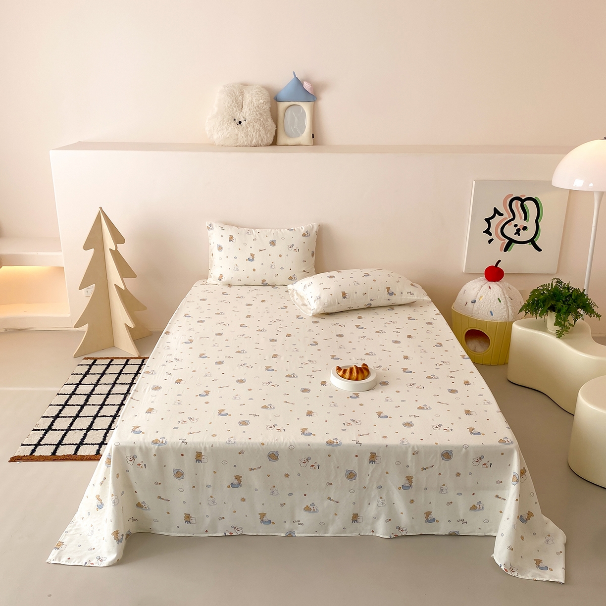 91家纺网 家纺一手货源 找家纺 （总）8小时家纺 2025新款40s天然肌理双层纱单品床单