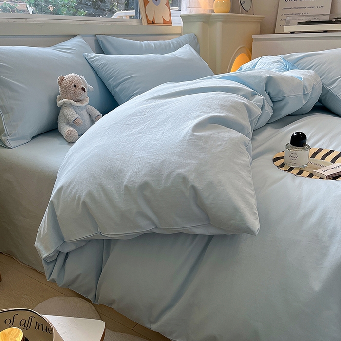 91家纺网 家纺一手货源 找家纺 （总）咏绒家纺工厂店 2025新款A版色织32支B版40支纯棉A类水洗棉四件套单被套