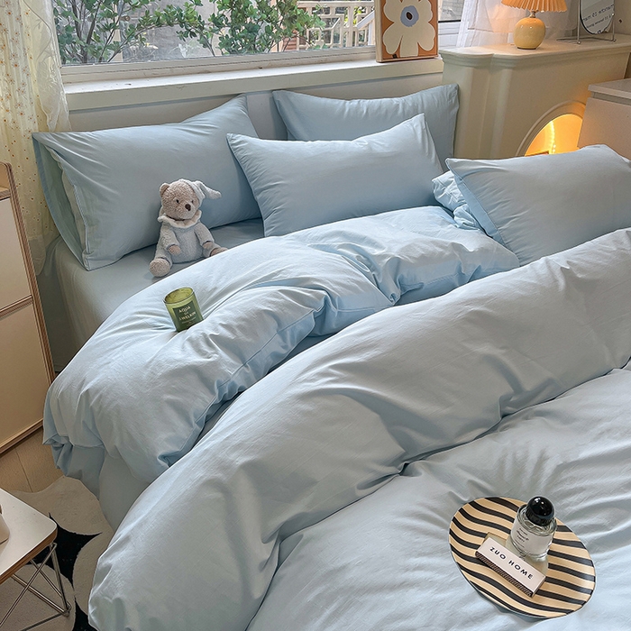 91家纺网 家纺一手货源 找家纺 （总）咏绒家纺工厂店 2025新款A版色织32支B版40支纯棉A类水洗棉四件套单被套