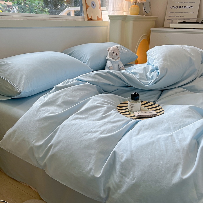 91家纺网 家纺一手货源 找家纺 （总）咏绒家纺工厂店 2025新款A版色织32支B版40支纯棉A类水洗棉四件套单被套