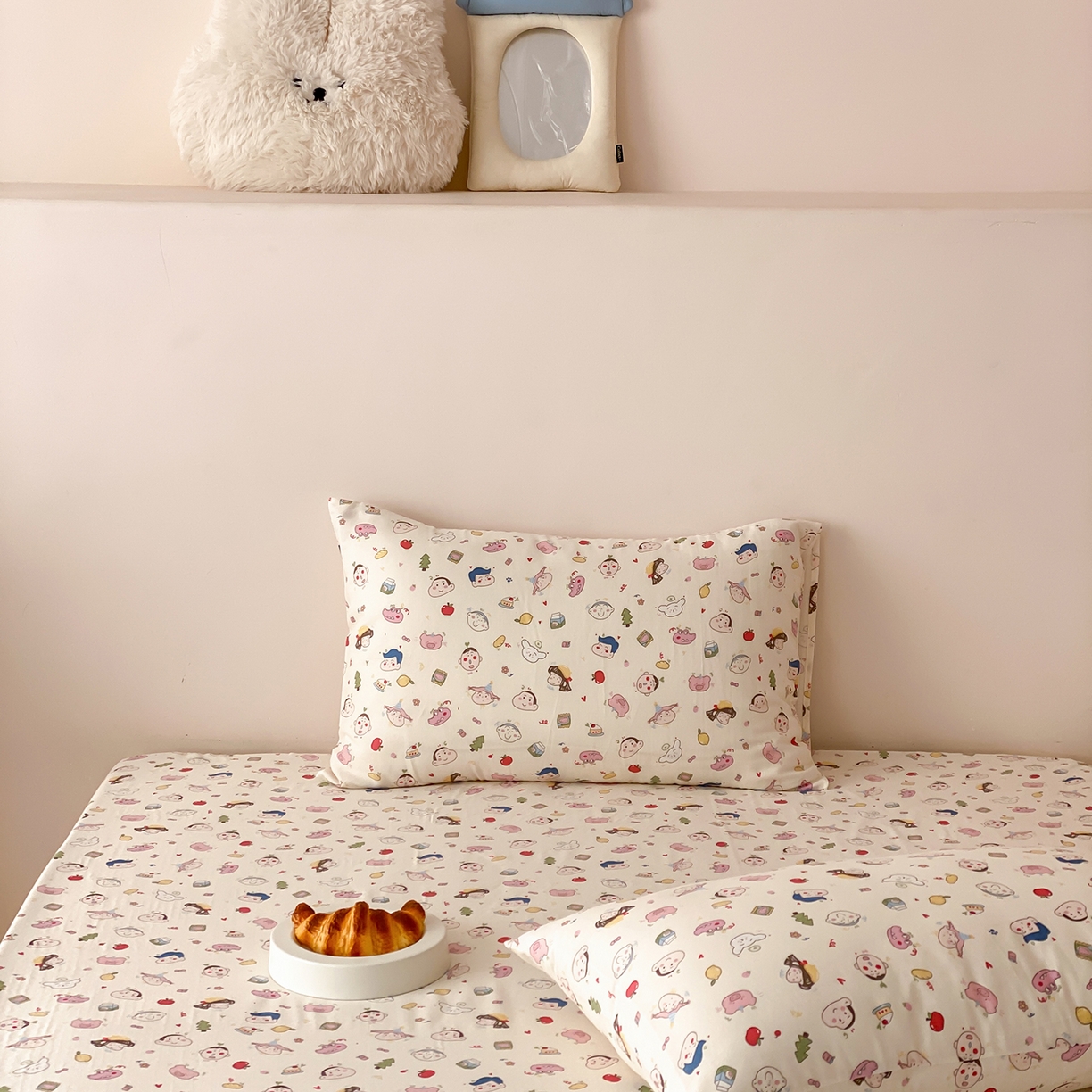 91家纺网 家纺一手货源 找家纺 8小时家纺 2025新款40s天然肌理双层纱单品床单 小新