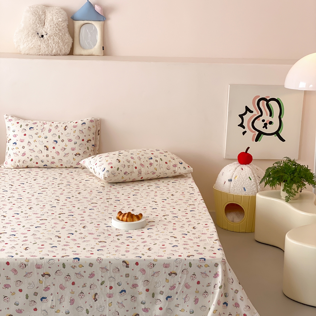 91家纺网 家纺一手货源 找家纺 8小时家纺 2025新款40s天然肌理双层纱单品床单 小新