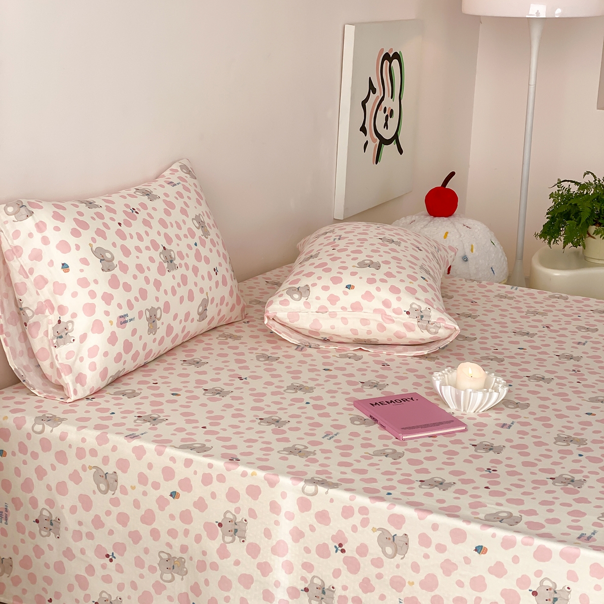 91家纺网 家纺一手货源 找家纺 8小时家纺 2025新款40s天然肌理双层纱单品床单 斑点象