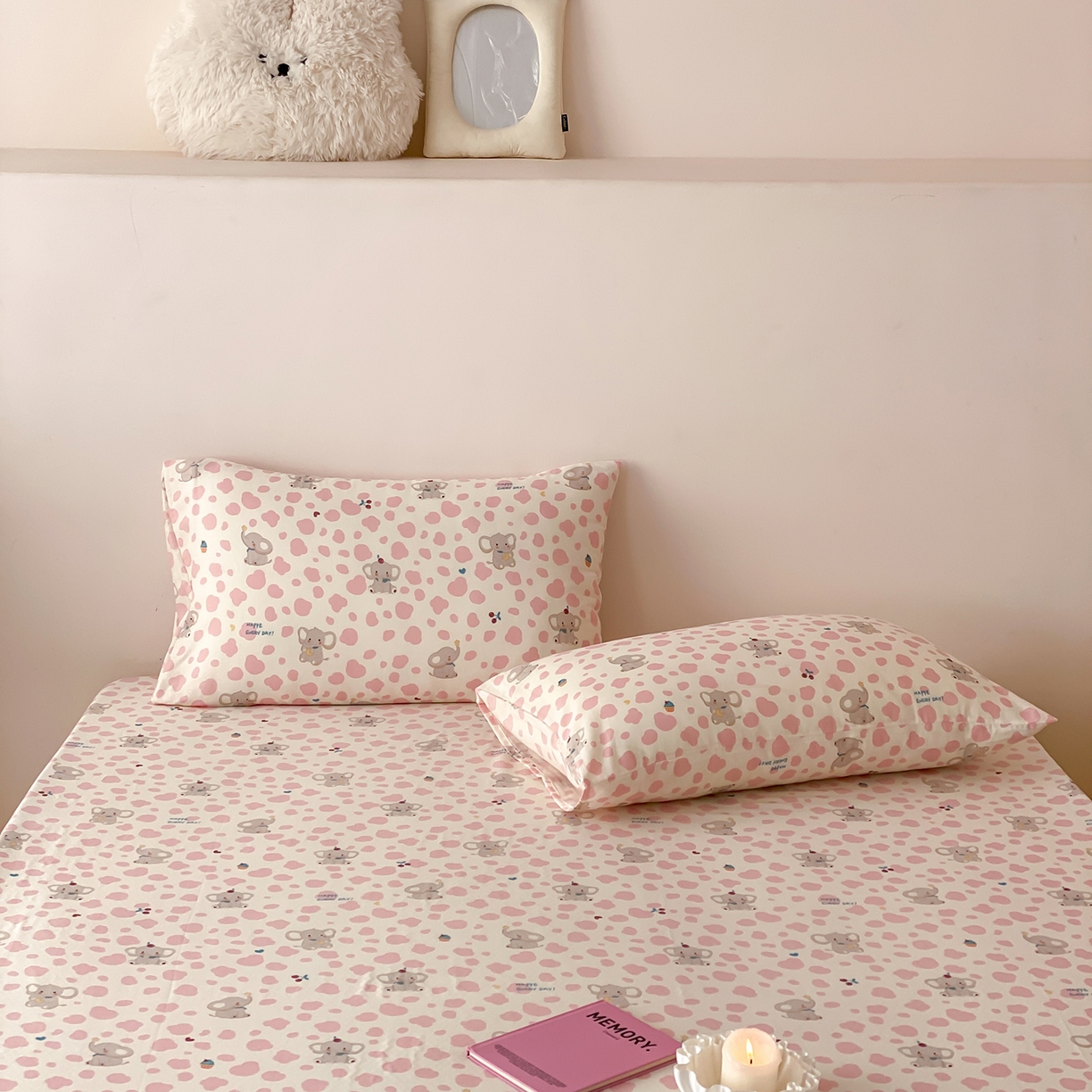 91家纺网 家纺一手货源 找家纺 8小时家纺 2025新款40s天然肌理双层纱单品床单 斑点象