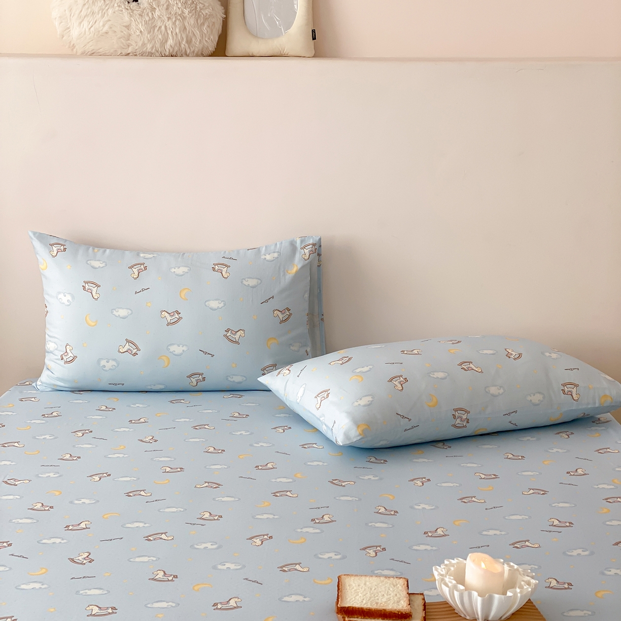 91家纺网 家纺一手货源 找家纺 8小时家纺 2025新款40s天然肌理双层纱单品床单 摇篮曲