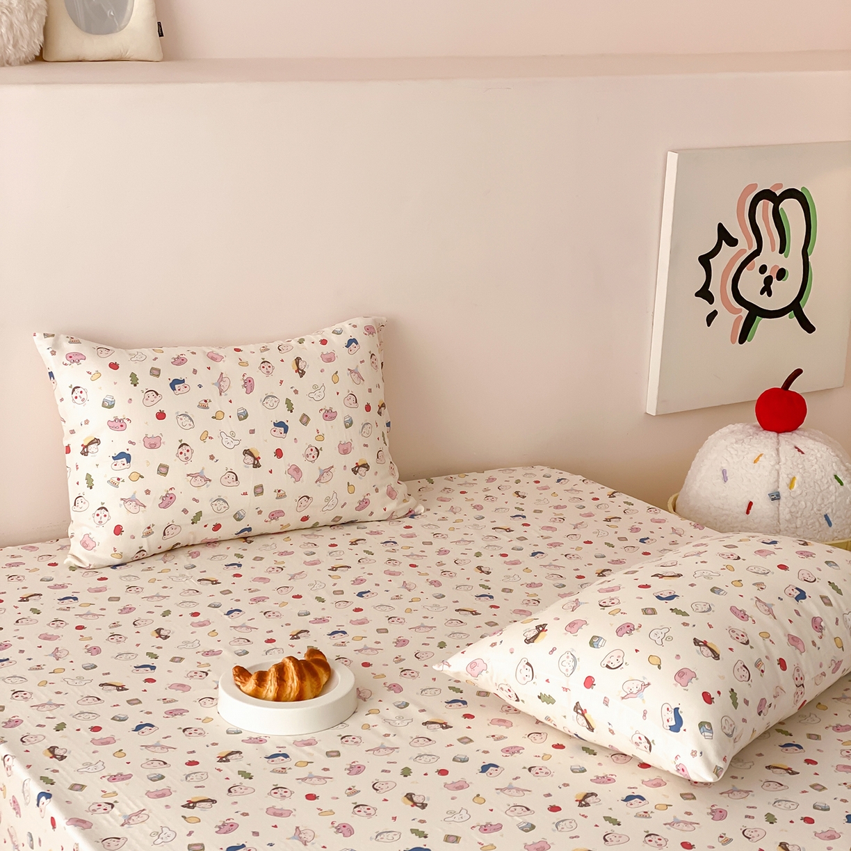 91家纺网 家纺一手货源 找家纺 8小时家纺 2025新款40s天然肌理双层纱单品床单 小新