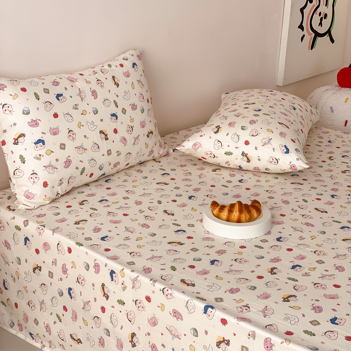 91家纺网 家纺一手货源 找家纺 8小时家纺 2025新款40s天然肌理双层纱单品床单 小新