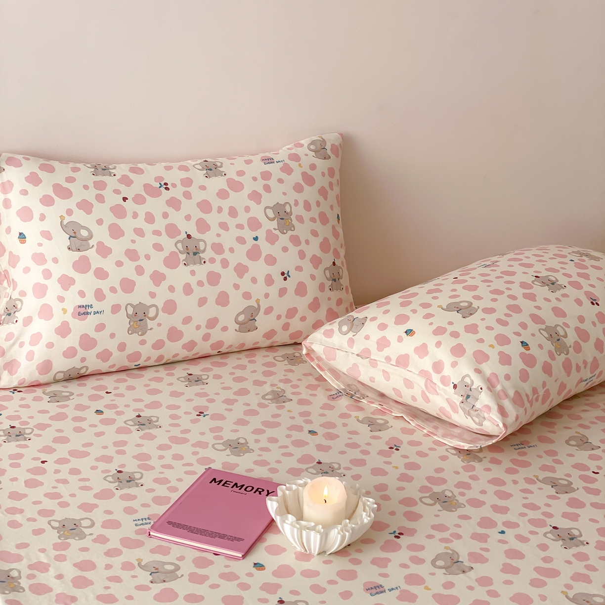 91家纺网 家纺一手货源 找家纺 8小时家纺 2025新款40s天然肌理双层纱单品床单 斑点象