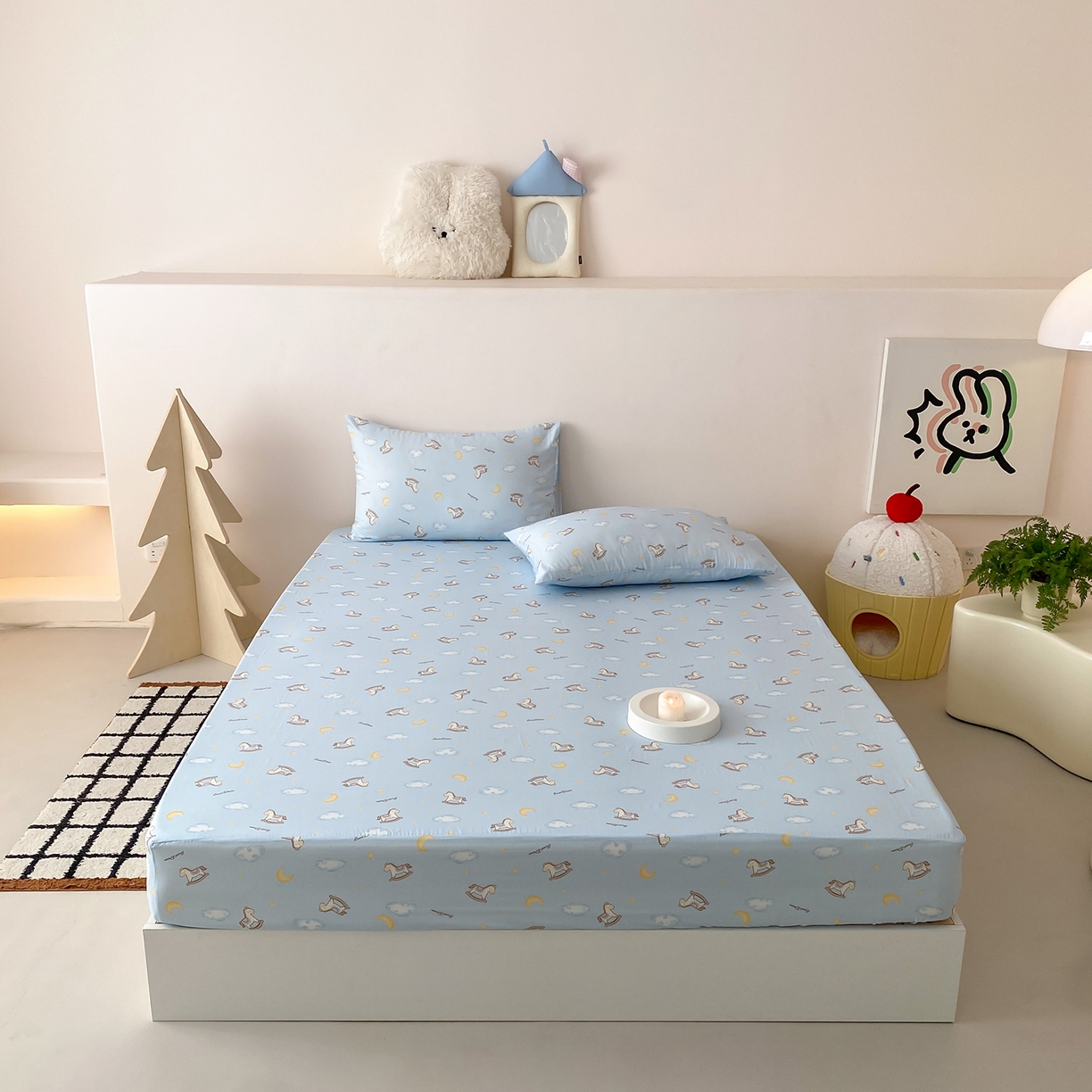 91家纺网 家纺一手货源 找家纺 （总）8小时家纺 2025新款40s天然肌理双层纱单品床笠