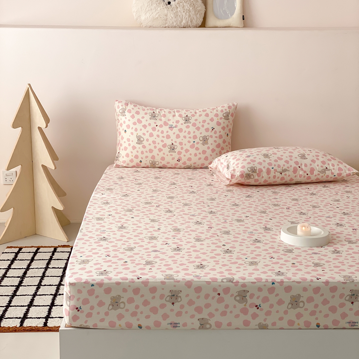 91家纺网 家纺一手货源 找家纺 （总）8小时家纺 2025新款40s天然肌理双层纱单品床笠