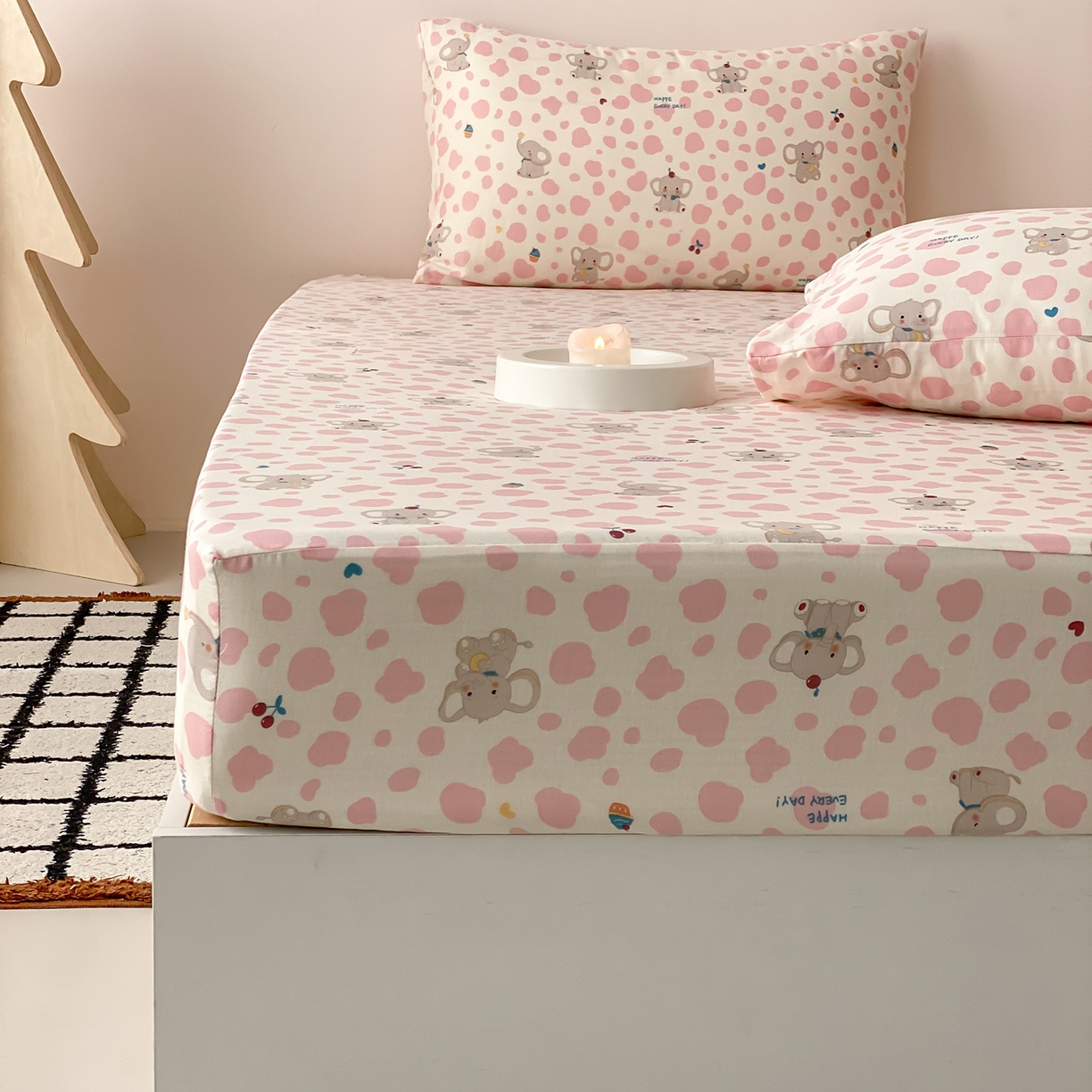 91家纺网 家纺一手货源 找家纺 （总）8小时家纺 2025新款40s天然肌理双层纱单品床笠