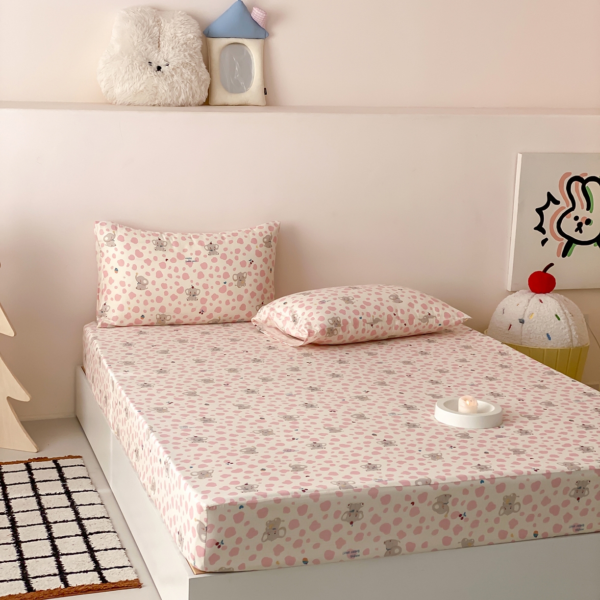 91家纺网 家纺一手货源 找家纺 （总）8小时家纺 2025新款40s天然肌理双层纱单品床笠