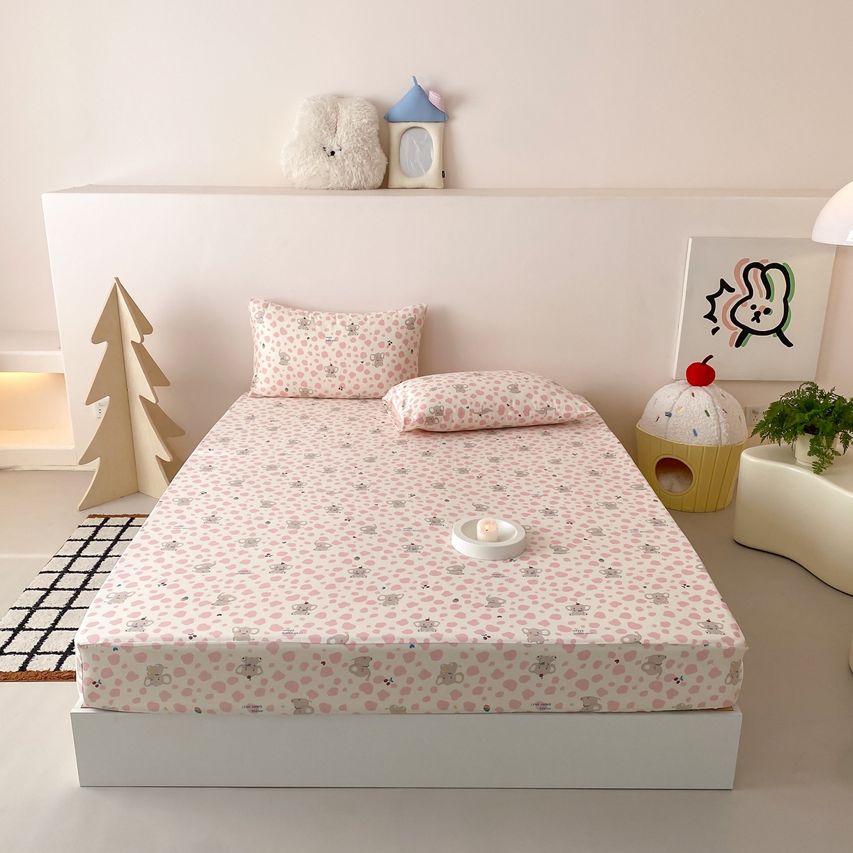 91家纺网 家纺一手货源 找家纺 （总）8小时家纺 2025新款40s天然肌理双层纱单品床笠