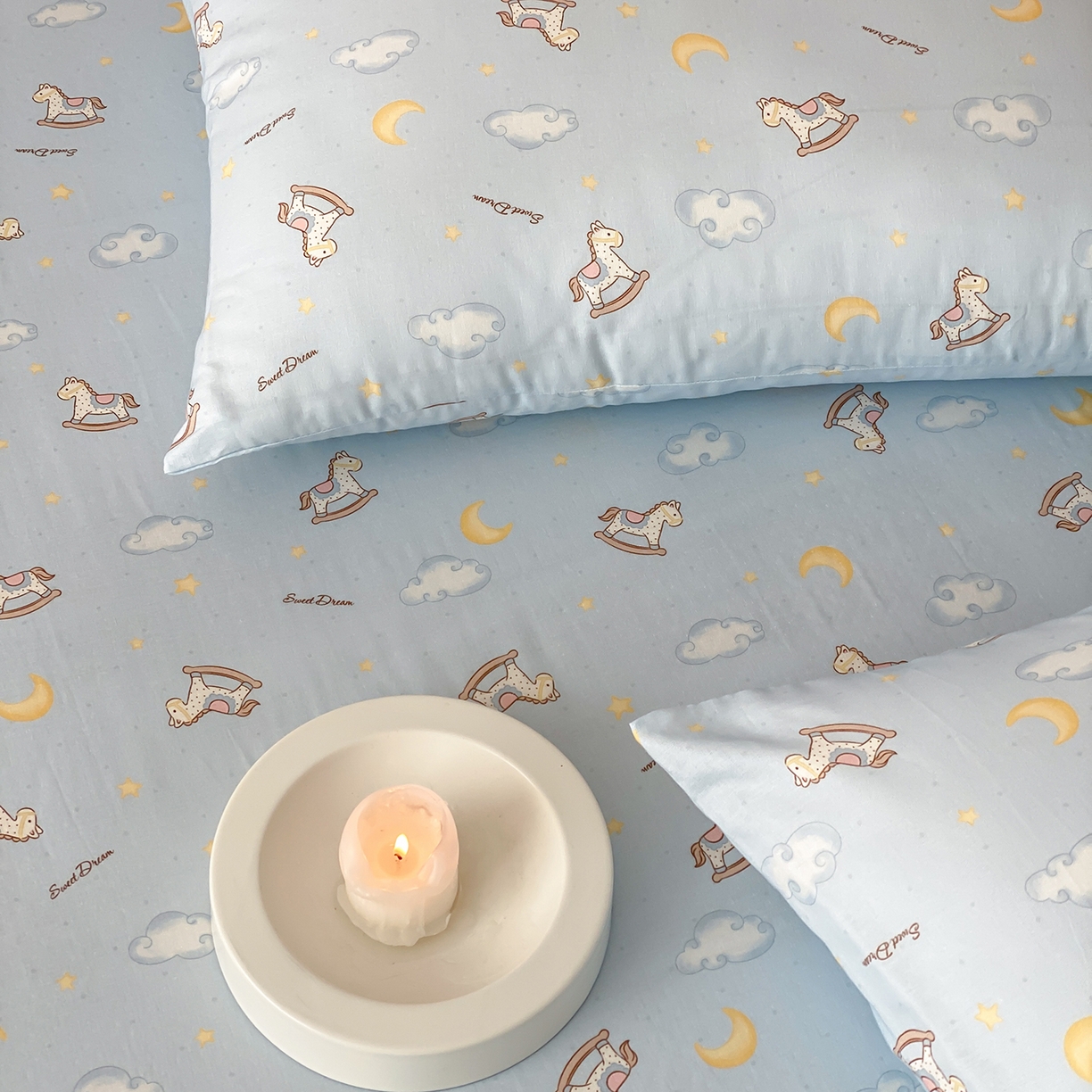 91家纺网 家纺一手货源 找家纺 8小时家纺 2025新款40s天然肌理双层纱单品枕套 摇篮曲