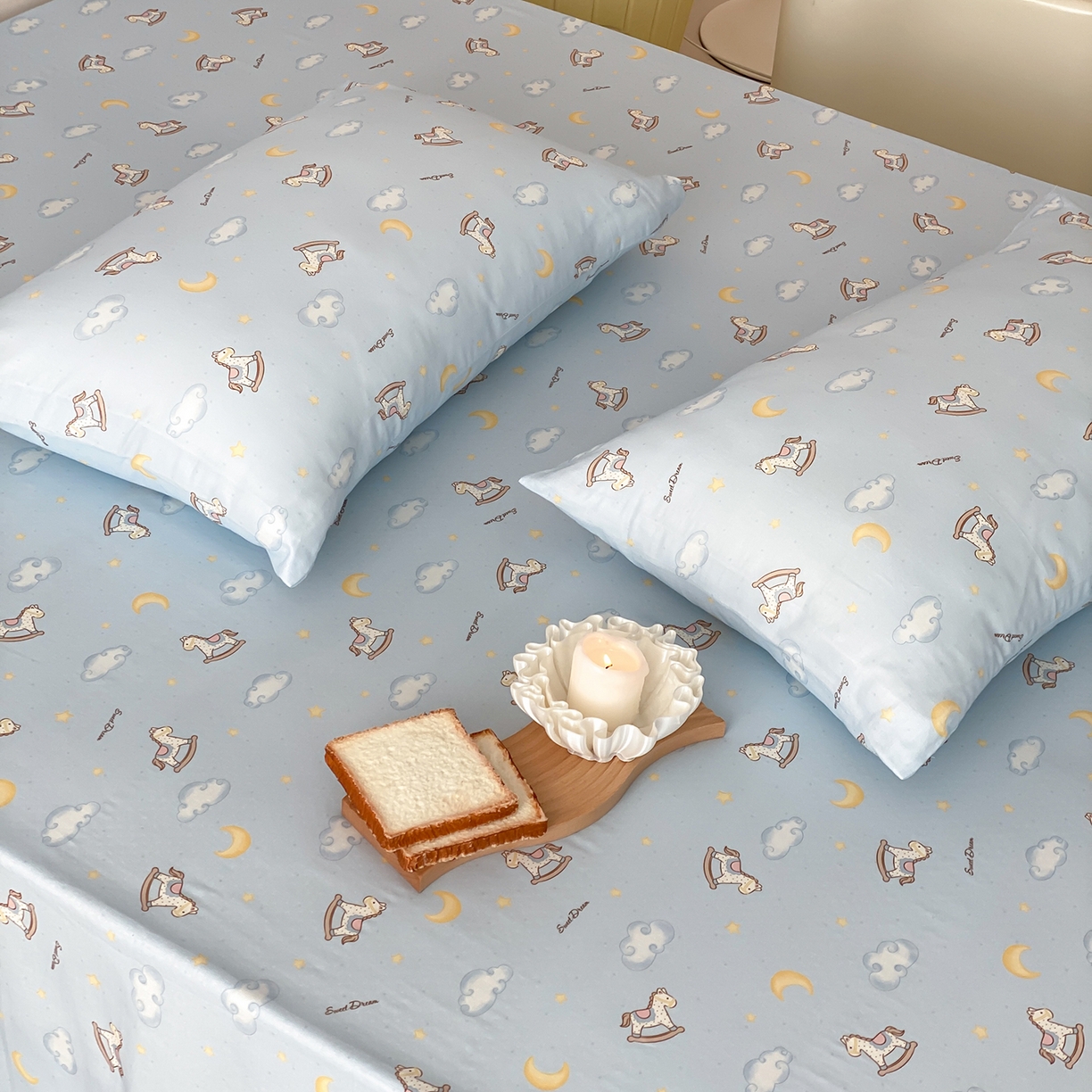 91家纺网 家纺一手货源 找家纺 8小时家纺 2025新款40s天然肌理双层纱单品枕套 摇篮曲