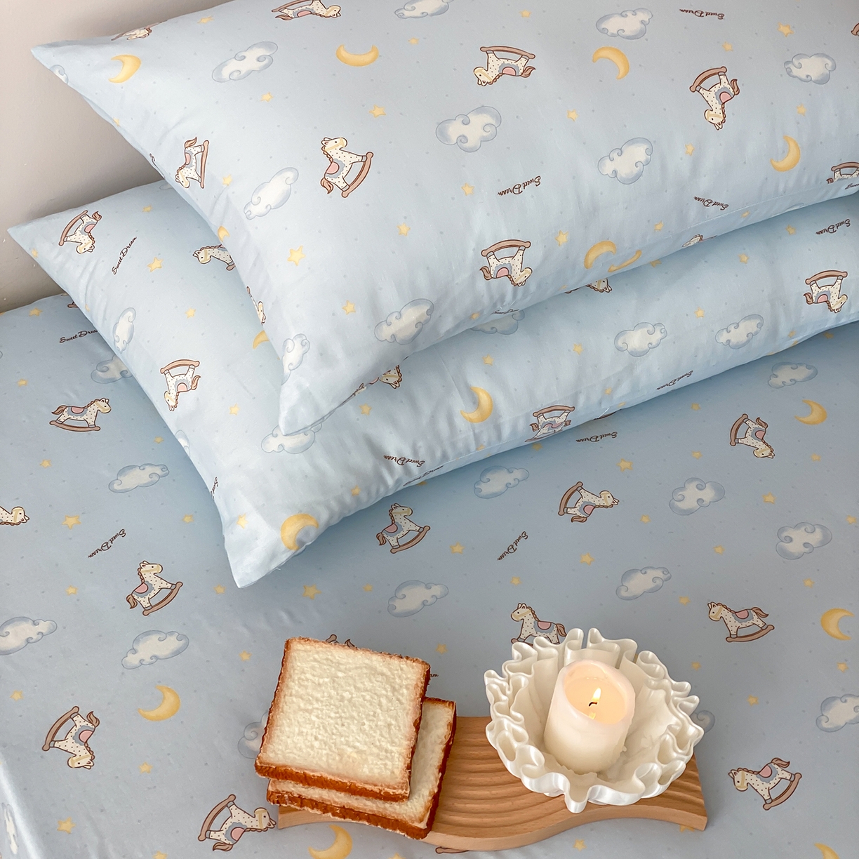 91家纺网 家纺一手货源 找家纺 8小时家纺 2025新款40s天然肌理双层纱单品枕套 摇篮曲