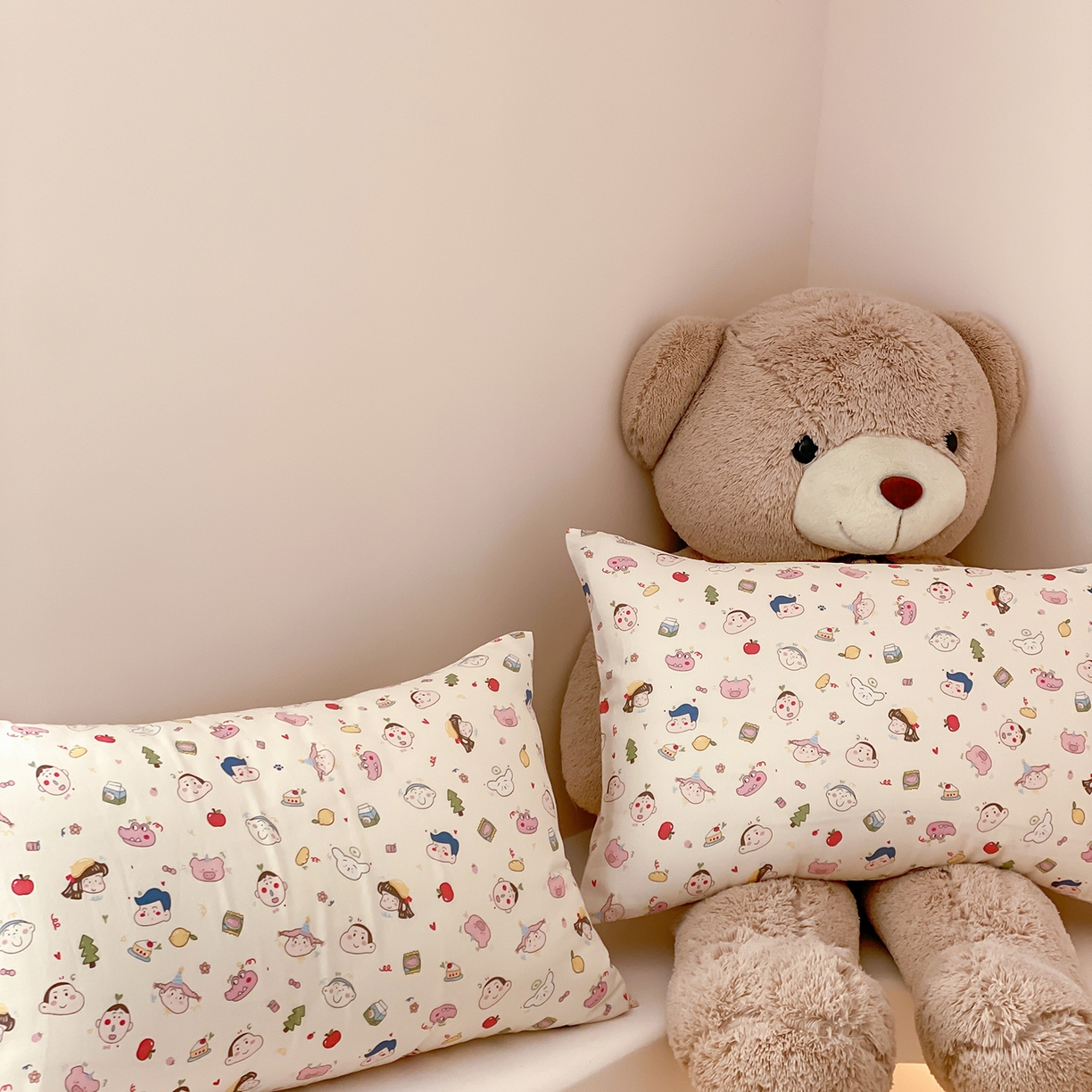 91家纺网 家纺一手货源 找家纺 8小时家纺 2025新款40s天然肌理双层纱单品枕套 小新