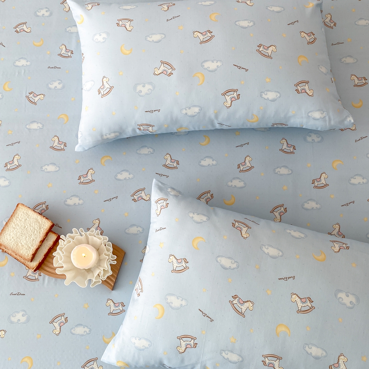 91家纺网 家纺一手货源 找家纺 8小时家纺 2025新款40s天然肌理双层纱单品枕套 摇篮曲