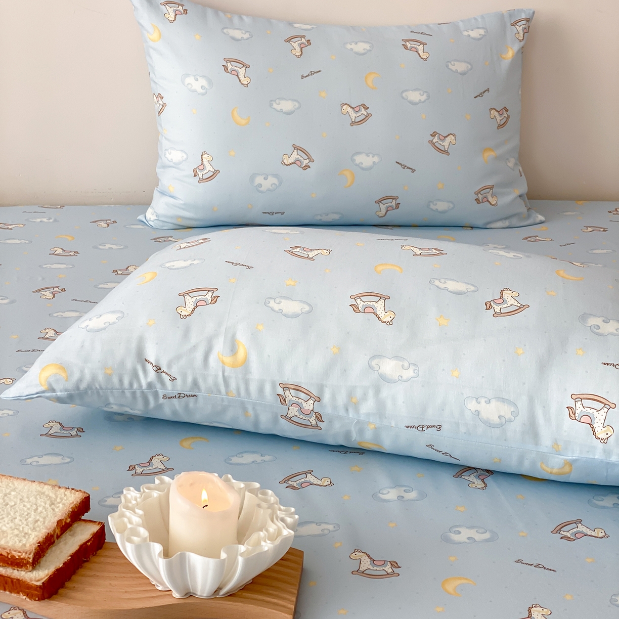 91家纺网 家纺一手货源 找家纺 8小时家纺 2025新款40s天然肌理双层纱单品枕套 摇篮曲