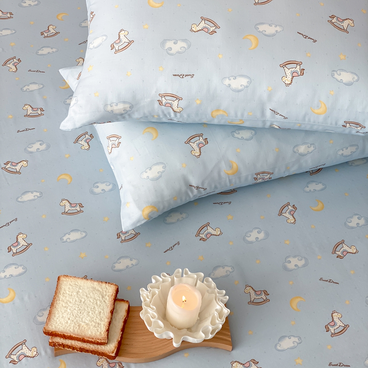 91家纺网 家纺一手货源 找家纺 8小时家纺 2025新款40s天然肌理双层纱单品枕套 摇篮曲