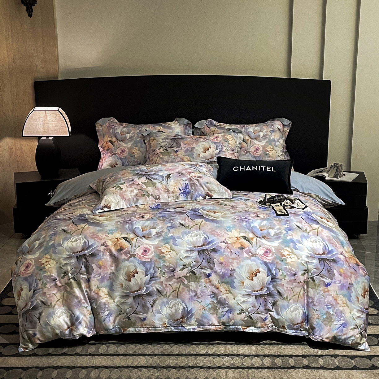 91家纺网 家纺一手货源 找家纺 （总）大渔生活 2025新款贡缎长绒棉高品数码印花四件套