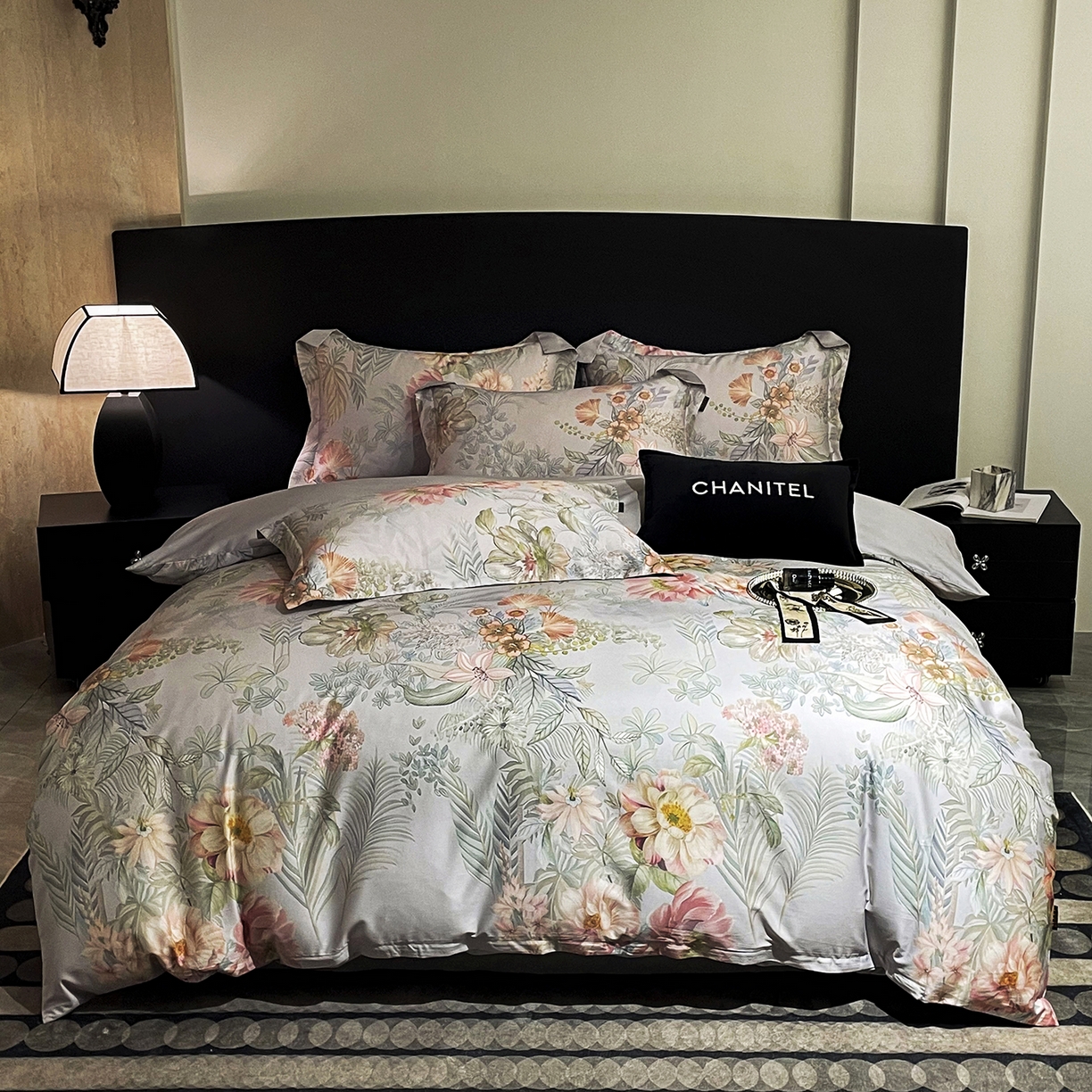 91家纺网 家纺一手货源 找家纺 （总）大渔生活 2025新款贡缎长绒棉高品数码印花四件套