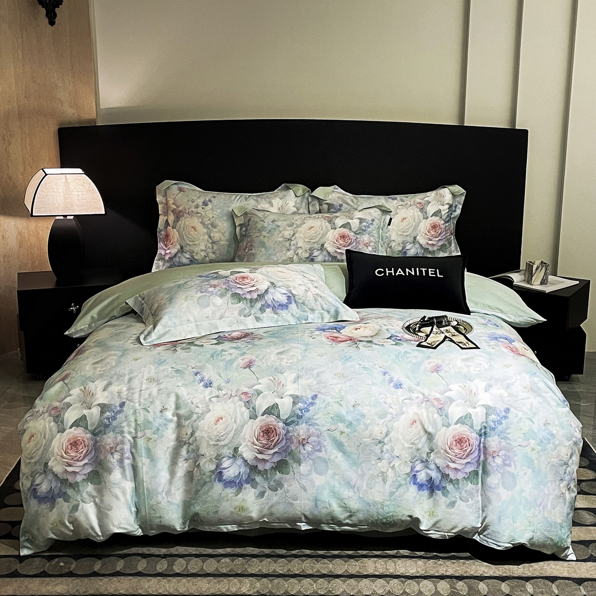 91家纺网 家纺一手货源 找家纺 （总）大渔生活 2025新款贡缎长绒棉高品数码印花四件套