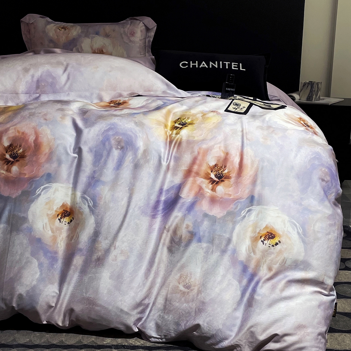 91家纺网 家纺一手货源 找家纺 （总）大渔生活 2025新款贡缎长绒棉高品数码印花四件套