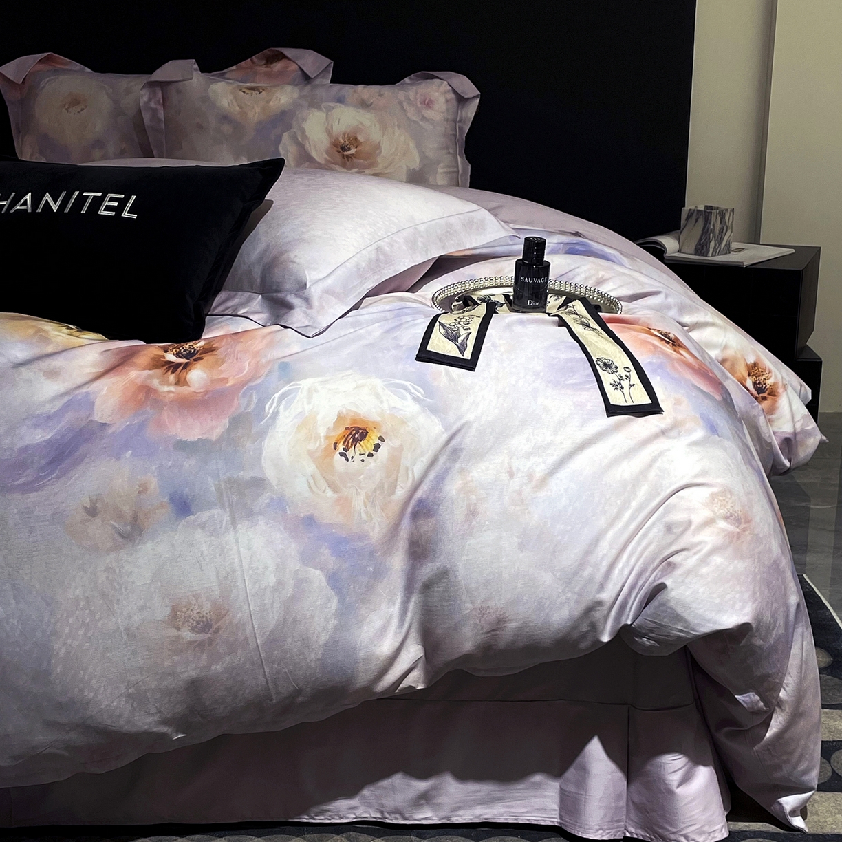 91家纺网 家纺一手货源 找家纺 （总）大渔生活 2025新款贡缎长绒棉高品数码印花四件套