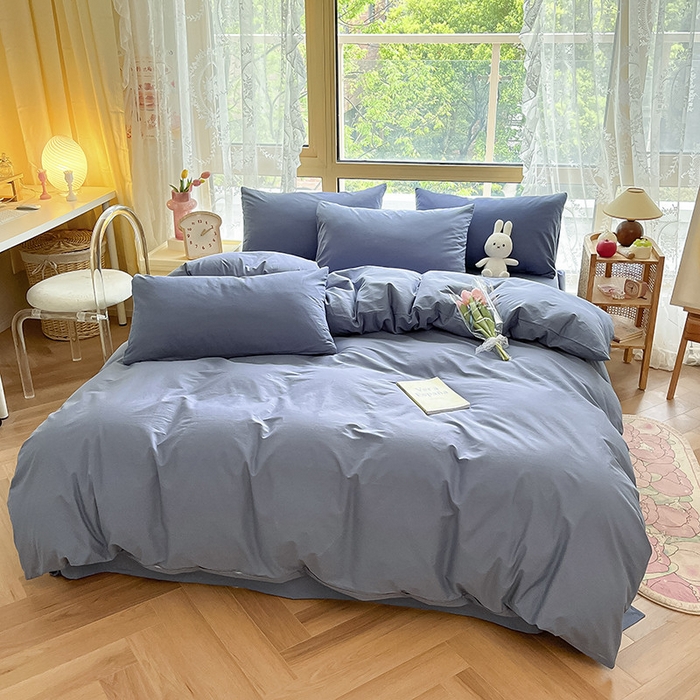 91家纺网 家纺一手货源 找家纺 （总）咏绒家纺工厂店 2025新款40支纯棉A类水洗棉四件套