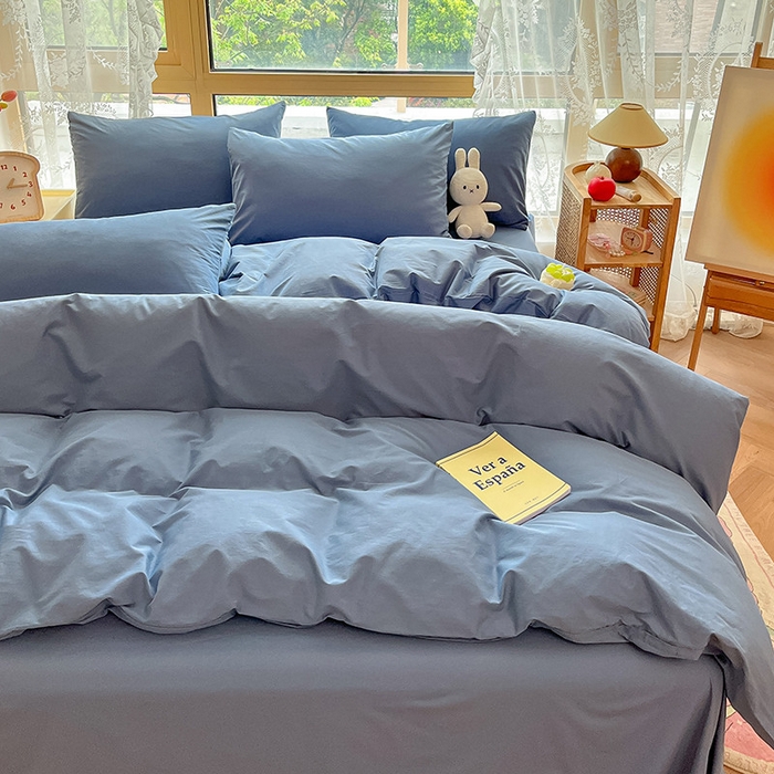 91家纺网 家纺一手货源 找家纺 （总）咏绒家纺工厂店 2025新款40支纯棉A类水洗棉四件套