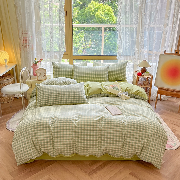 91家纺网 家纺一手货源 找家纺 （总）咏绒家纺工厂店 2025新款40支纯棉A类水洗棉四件套